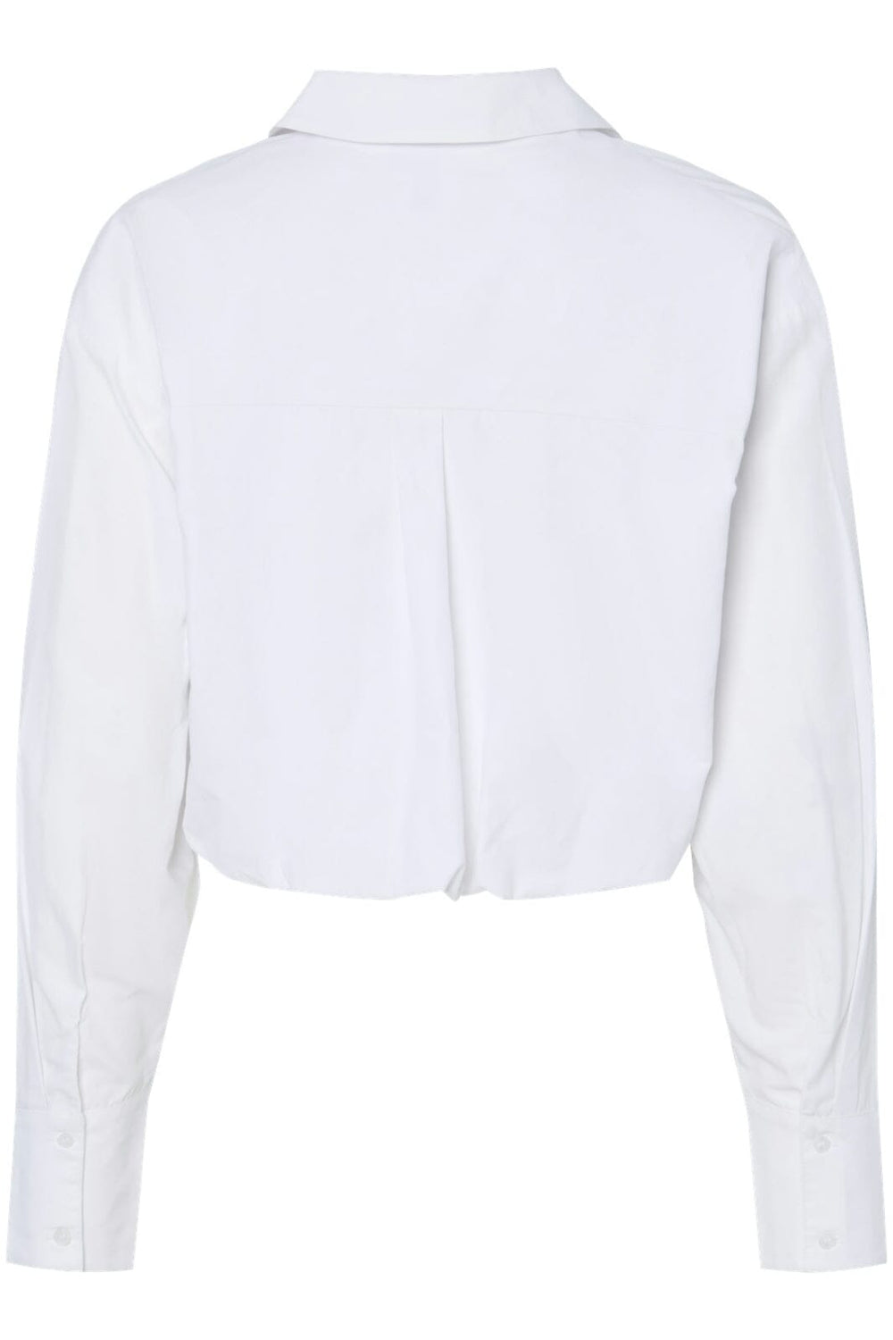 Pieces - Pcgemma Ls Cropped Shirt Jit - 4724472 Bright White Skjorter 