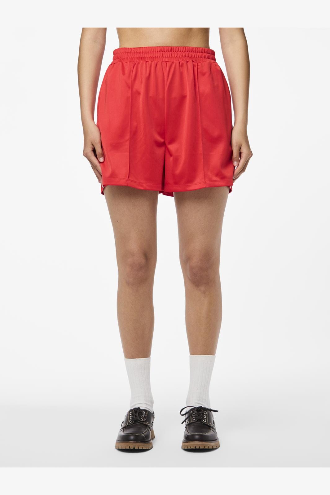 Pieces - Pcgrace Track Shorts Jit - 4739862 High Risk Red