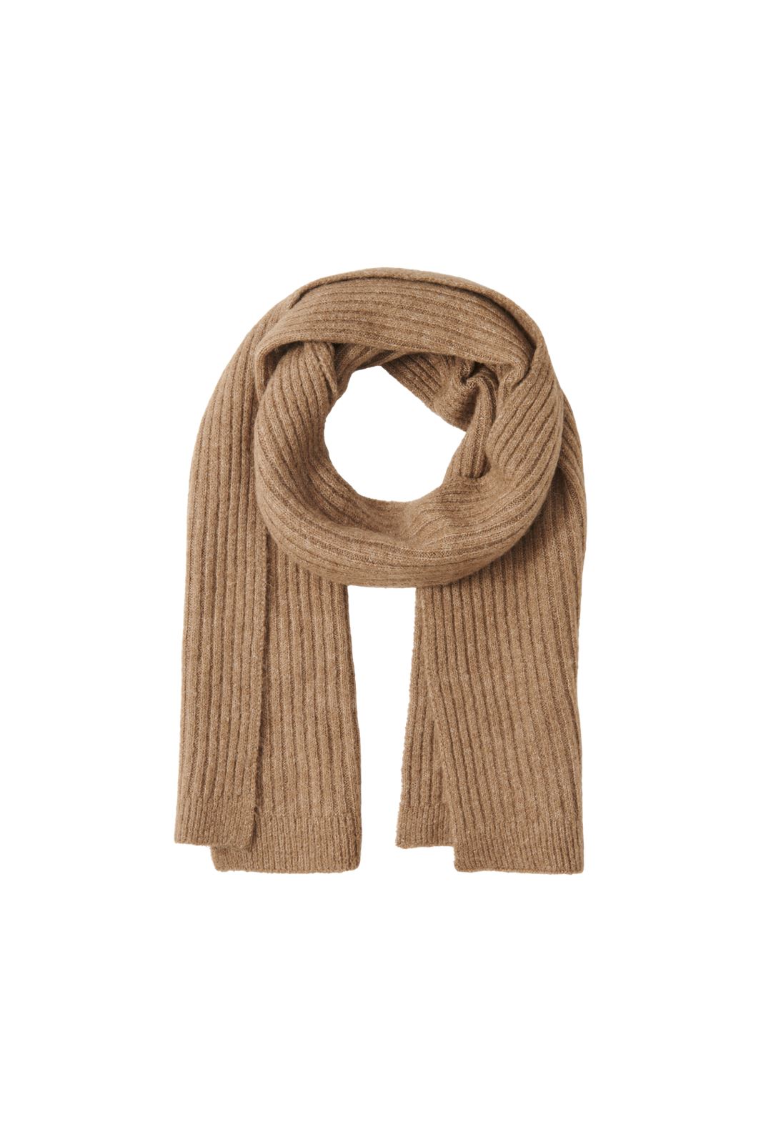 Pieces - Pcjeslin Long Scarf - 3945082 Fossil