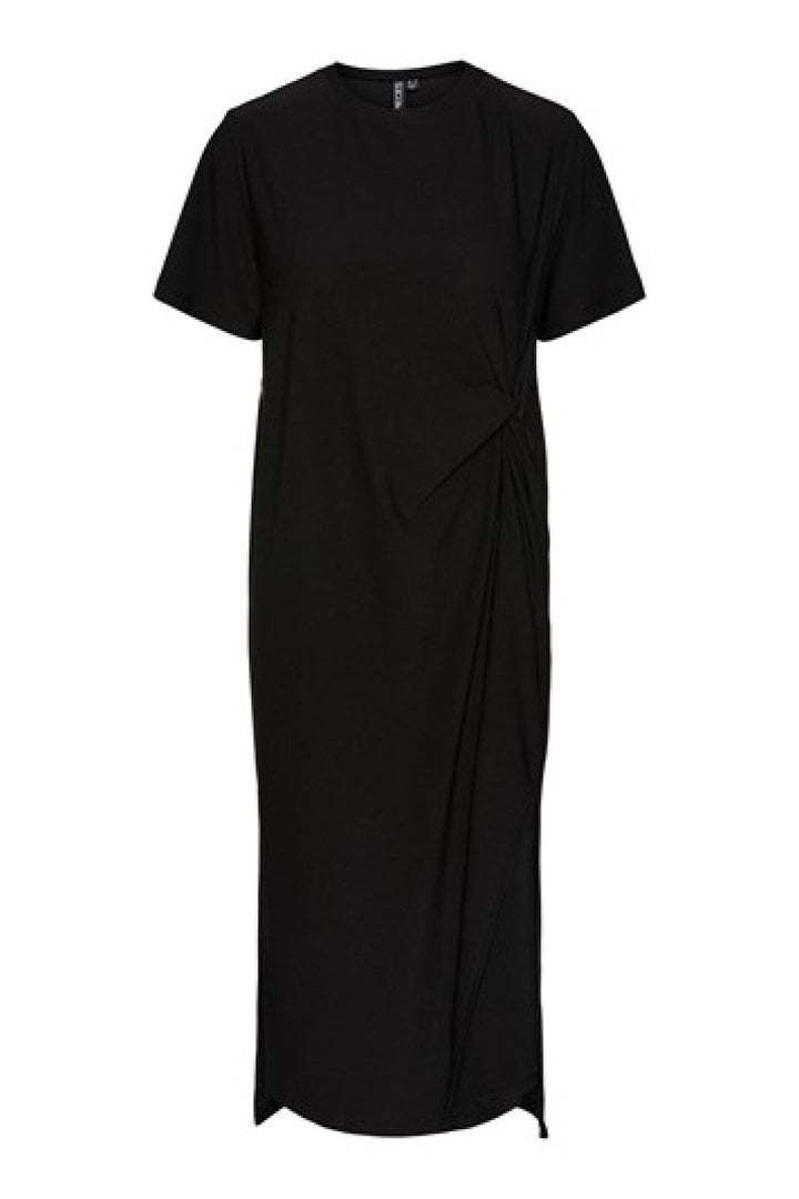 Pieces - Pcjysalinda Ss O-Neck Long Dress - 4362731 Black Kjoler 