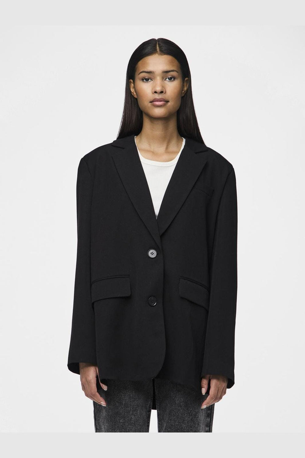 Pieces - Pckamil Ls Loose Blazer - 4738019 Black