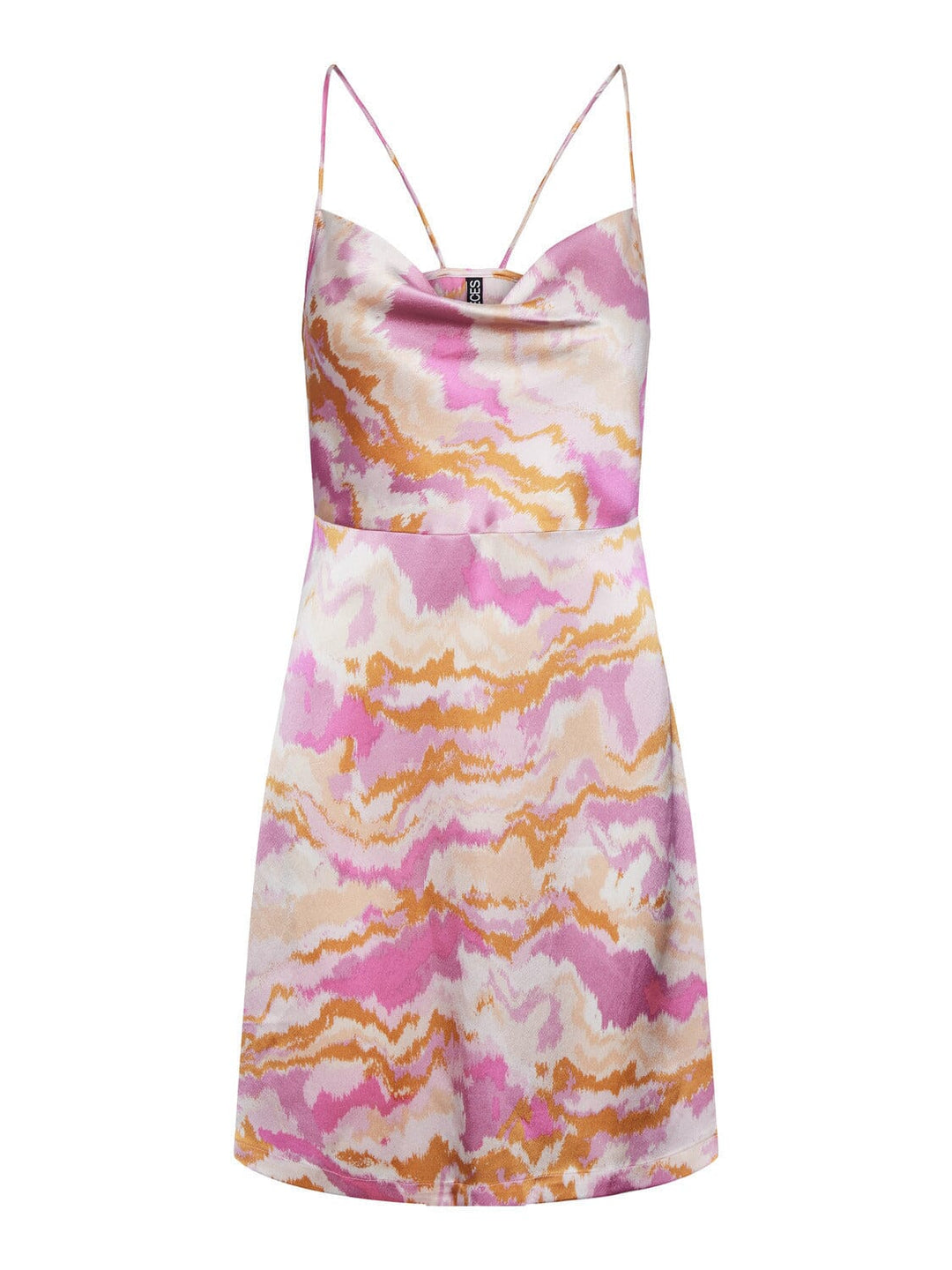 Pieces, Pckerra Strap Short Dress, Pink Lady Graphic