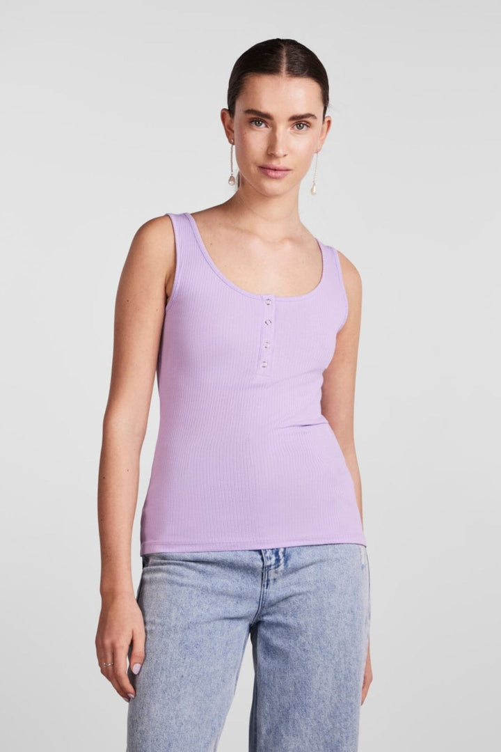 Pieces - Pckitte Tank Top Bc - Purple Rose Toppe 