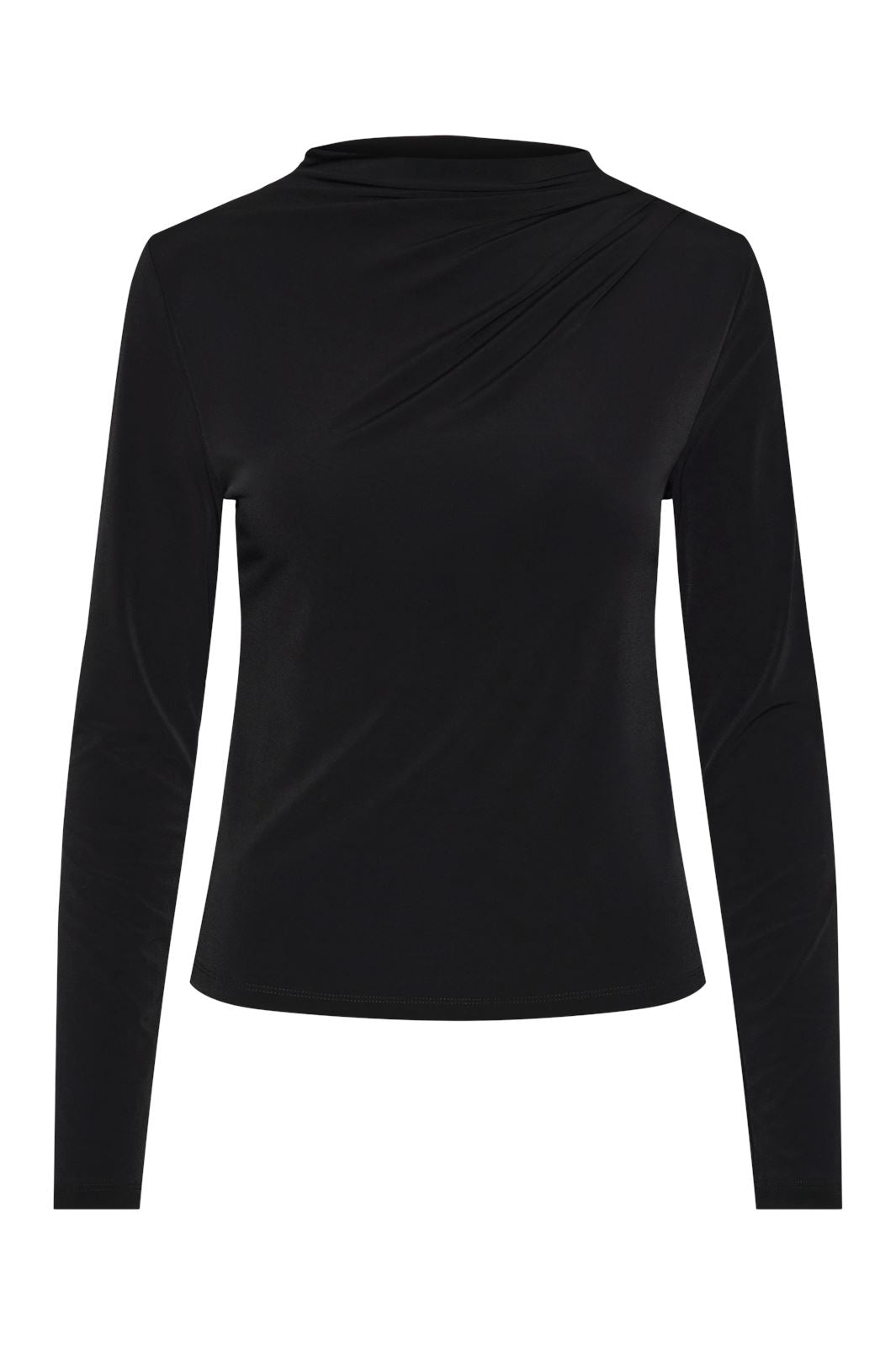 Pieces - Pcmadison Ls Draped Top - 4614503 Black