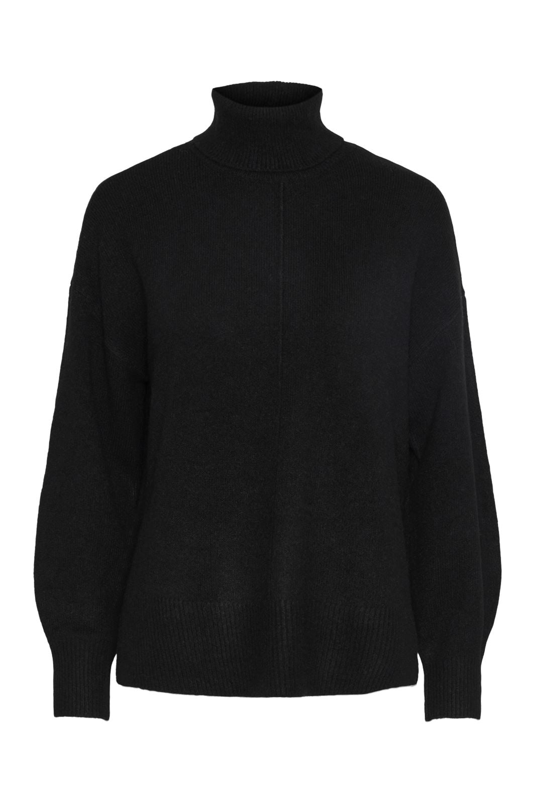 Pieces - Pcmalou Ls Rollneck Knit - 4542727 Black