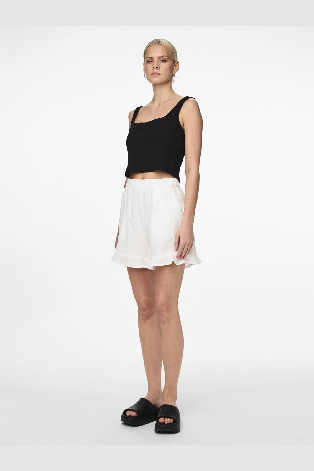 Pieces - Pcmilla Shorts - 4369877 Bright White