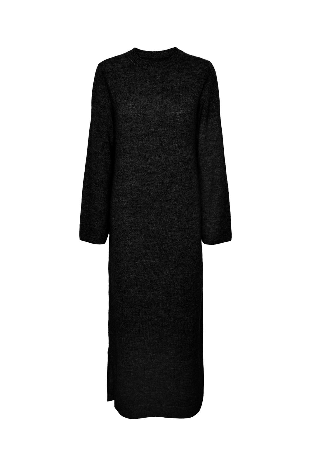 Pieces - Pcnuliana Ls O-Neck Knit Dress - 4629042 Black