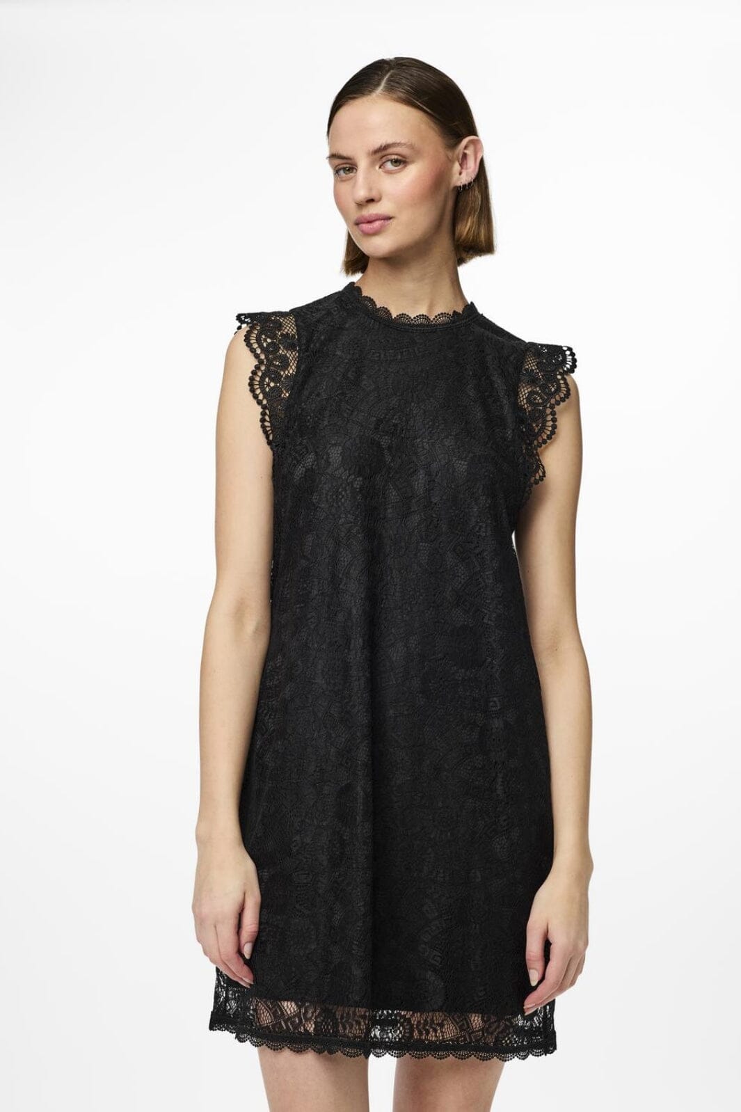 Pieces - Pcolline Sl Lace Dress - 4397057 Black Kjoler 