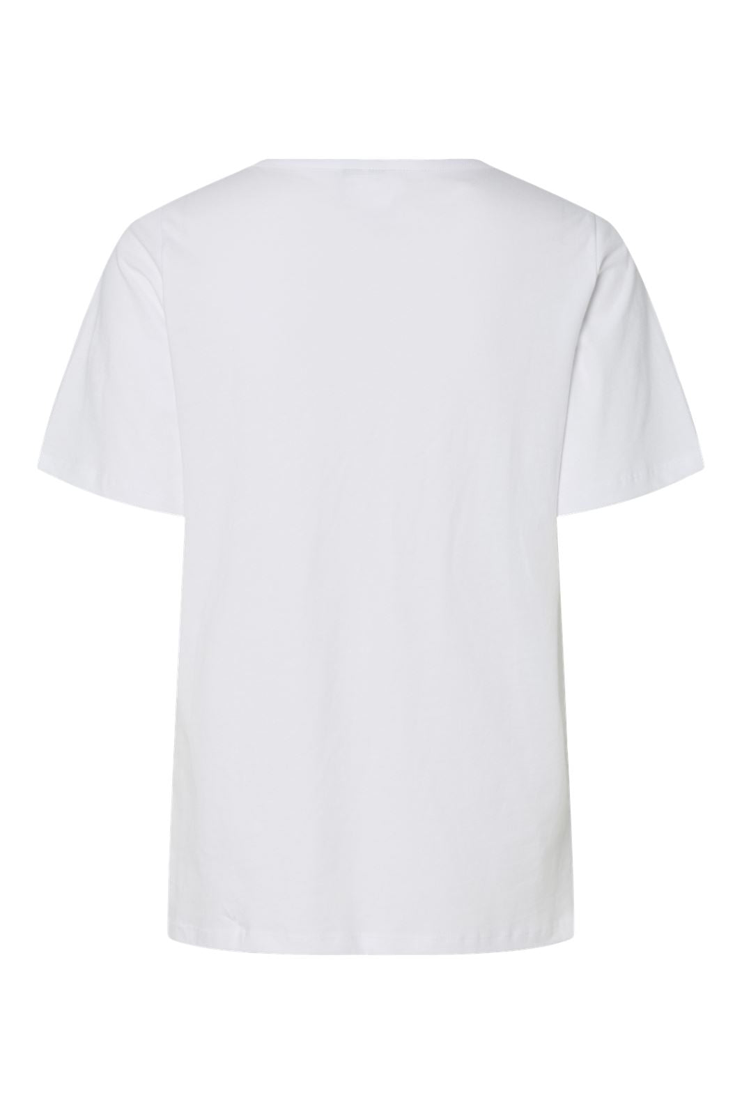 Pieces - Pcpia Ss V-Neck Tee Fc - 4770060 Bright White Leopard Aop Pocket