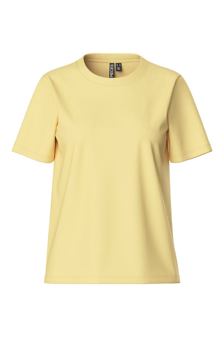 Pieces - Pcria Ss Solid Tee - 4386930 Pale Banana