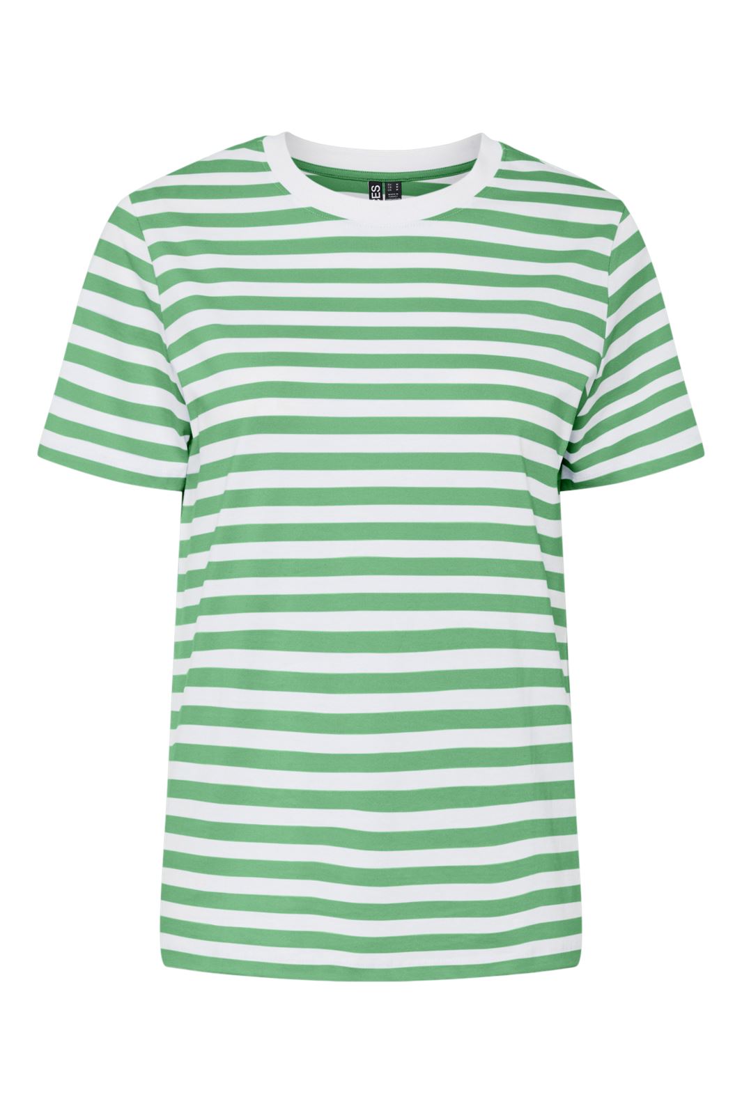 Pieces - Pcria Ss Tee Stripes - 4651138 Bright White