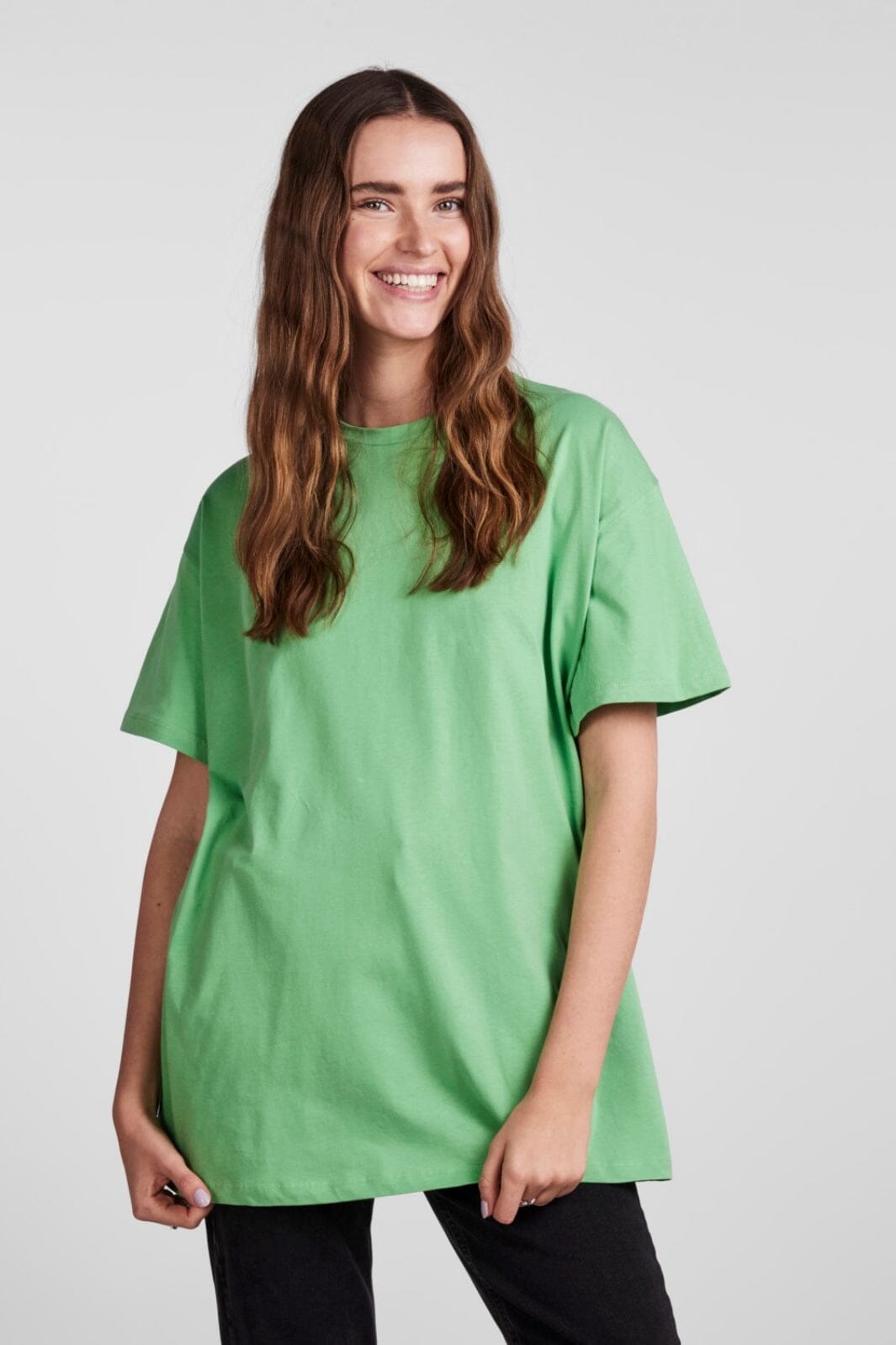 Pieces - Pcrina Ss Oversized Tee Bc - Absinthe Green T-shirts 