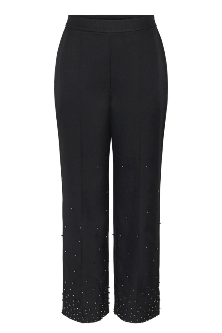 Pieces - Pcru Embelish Pants - 4606262 Black Bukser 