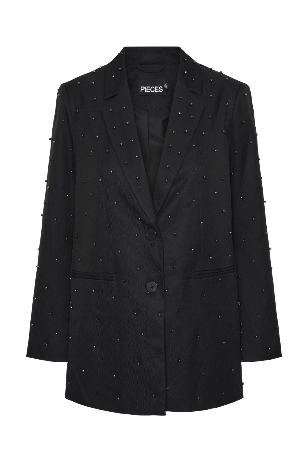 Pieces - Pcru Ls Embelish Blazer - 4606270 Black