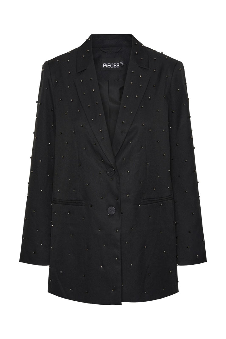 Pieces - Pcru Ls Embelish Blazer - 4606270 Black