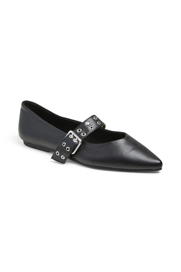 Pieces - Pcsaga Buckle Ballerina - 4714705 Black