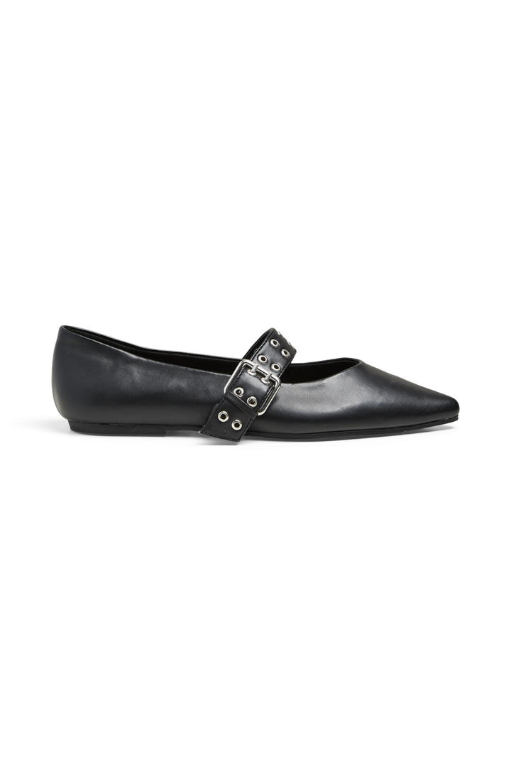 Pieces - Pcsaga Buckle Ballerina - 4714705 Black