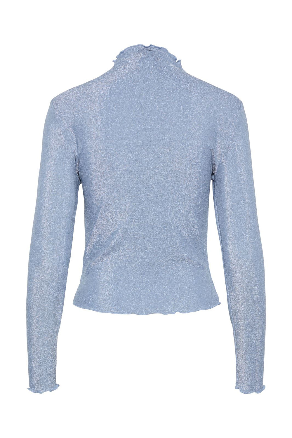 Pieces - Pcsandra Ls Mockneck Top - 4601253 Soft Chambray