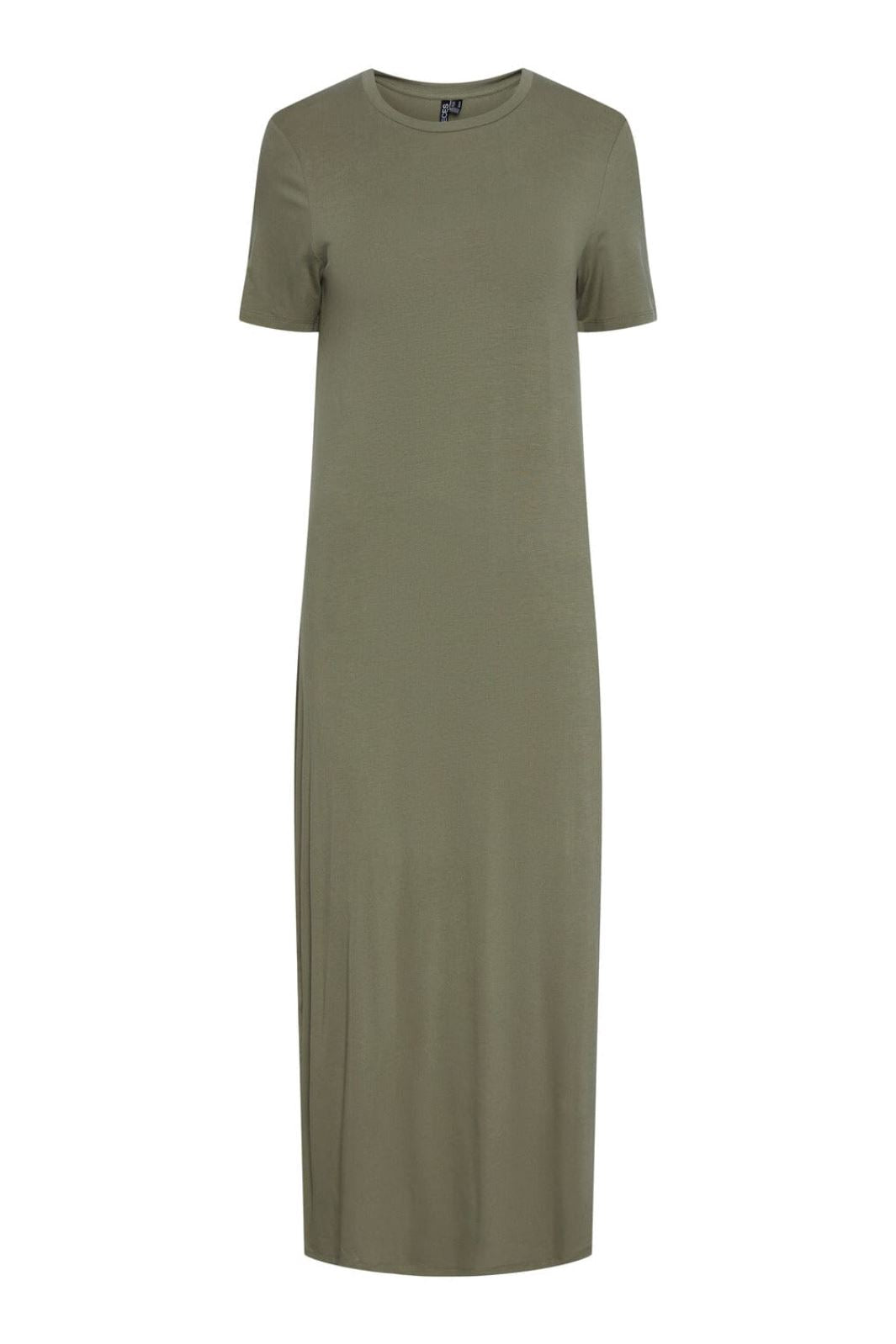 Pieces - Pcsofia Ss T-Shirt Maxi Dress - 4400538 Deep Lichen Green Kjoler 