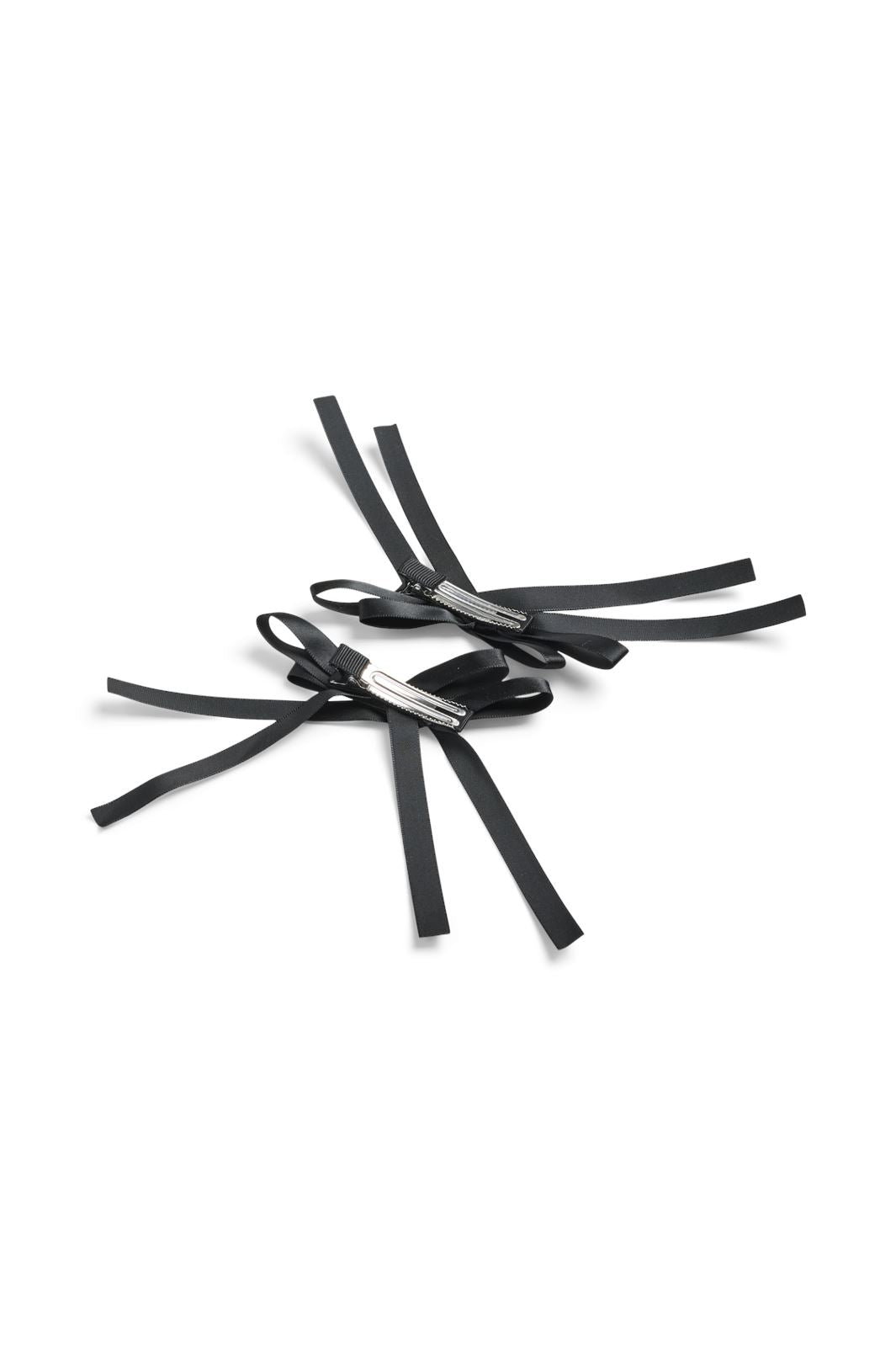 Pieces - Pctarah 2-Pack Bow Hairclip - 4644051 Black Black