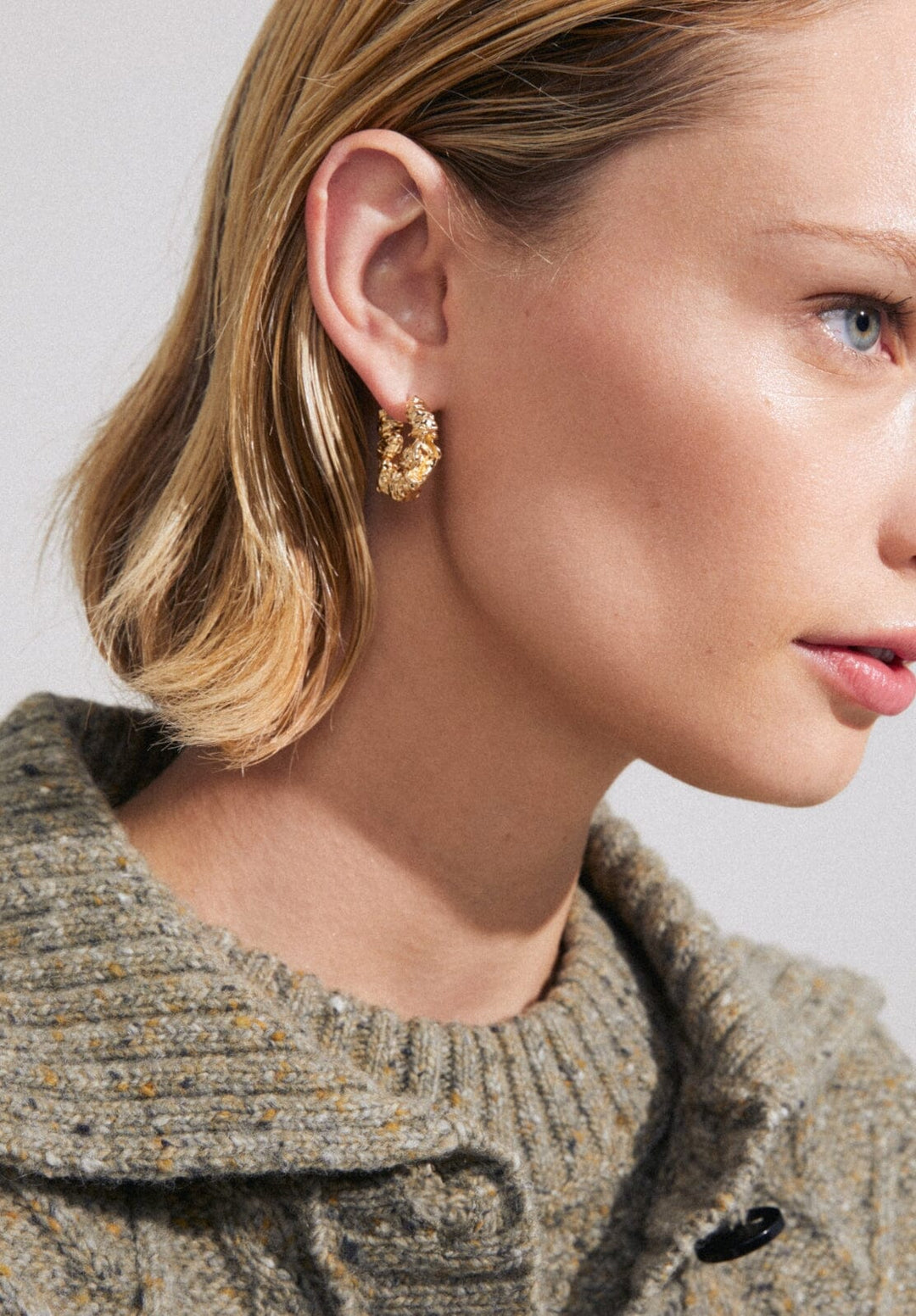 PILGRIM - Act Hoop Earrings - Gold Plated Øreringe 