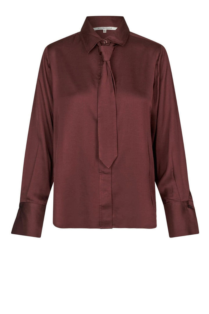 Second Female - Livo Classic Shirt 59091 - Bitter Chocolate Skjorter 