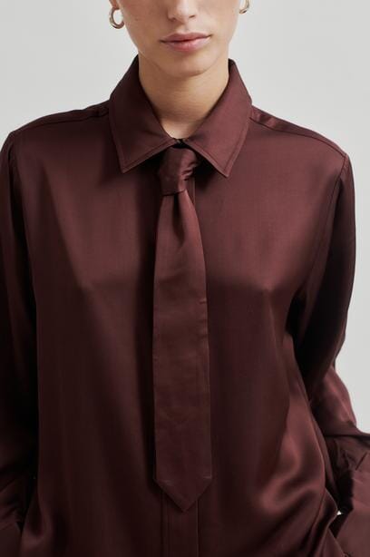 Second Female - Livo Classic Shirt 59091 - Bitter Chocolate Skjorter 