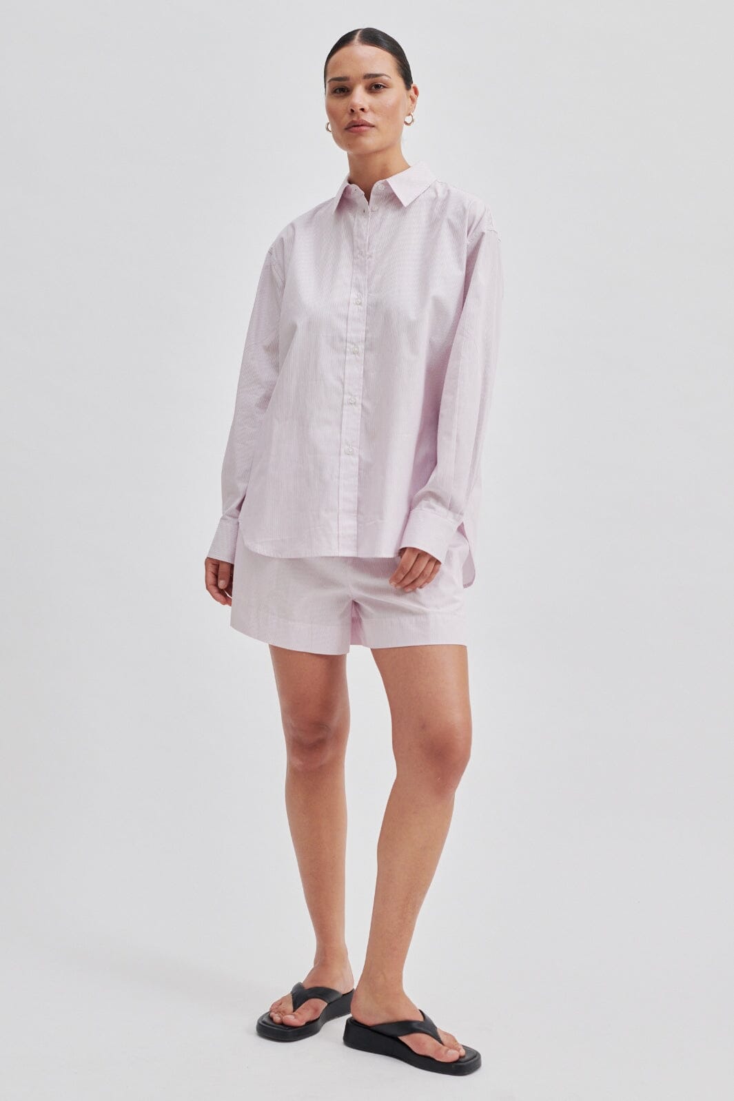 Second Female - Yaya Shirt - 3128 Lavender Fog Skjorter 