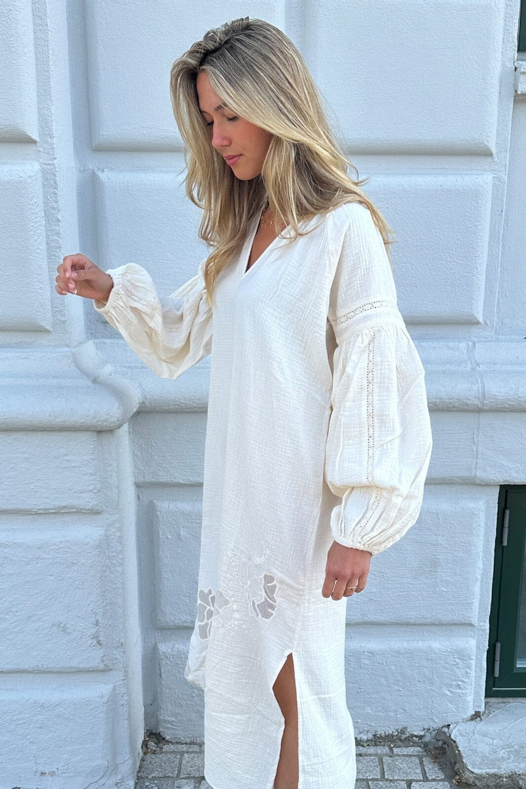 Sissel Edelbo - Cody Organic Cotton Caftan SE 1226 - Off White Kjoler 