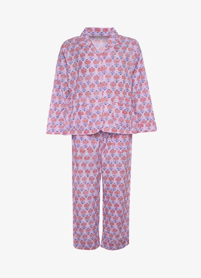 Sissel Edelbo - Nuit Pyjamas Set SE 1367 - Purple Floral Nattøj 