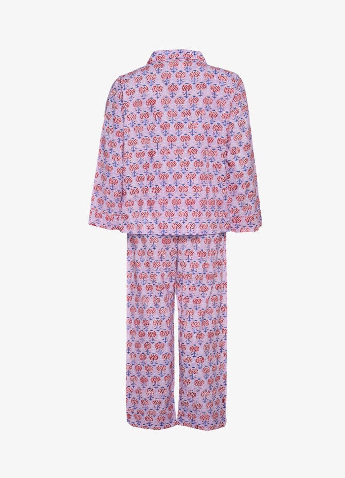 Sissel Edelbo - Nuit Pyjamas Set SE 1367 - Purple Floral Nattøj 