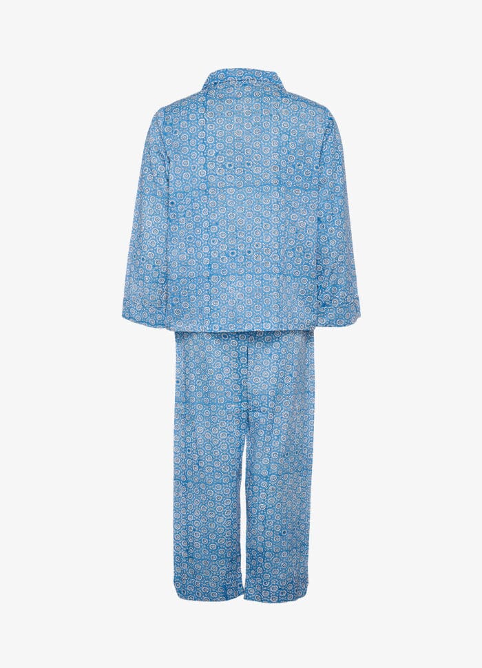 Sissel Edelbo - Nuit Pyjamas Set SE 1368 - Blue Floral Nattøj 