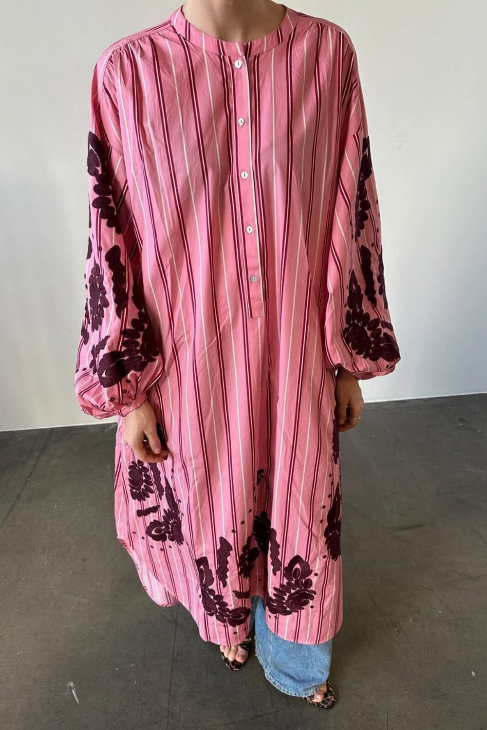 Sissel Edelbo x Molly&My - Rikke Dress SE 1649 - Geranium Stripes Kjoler 