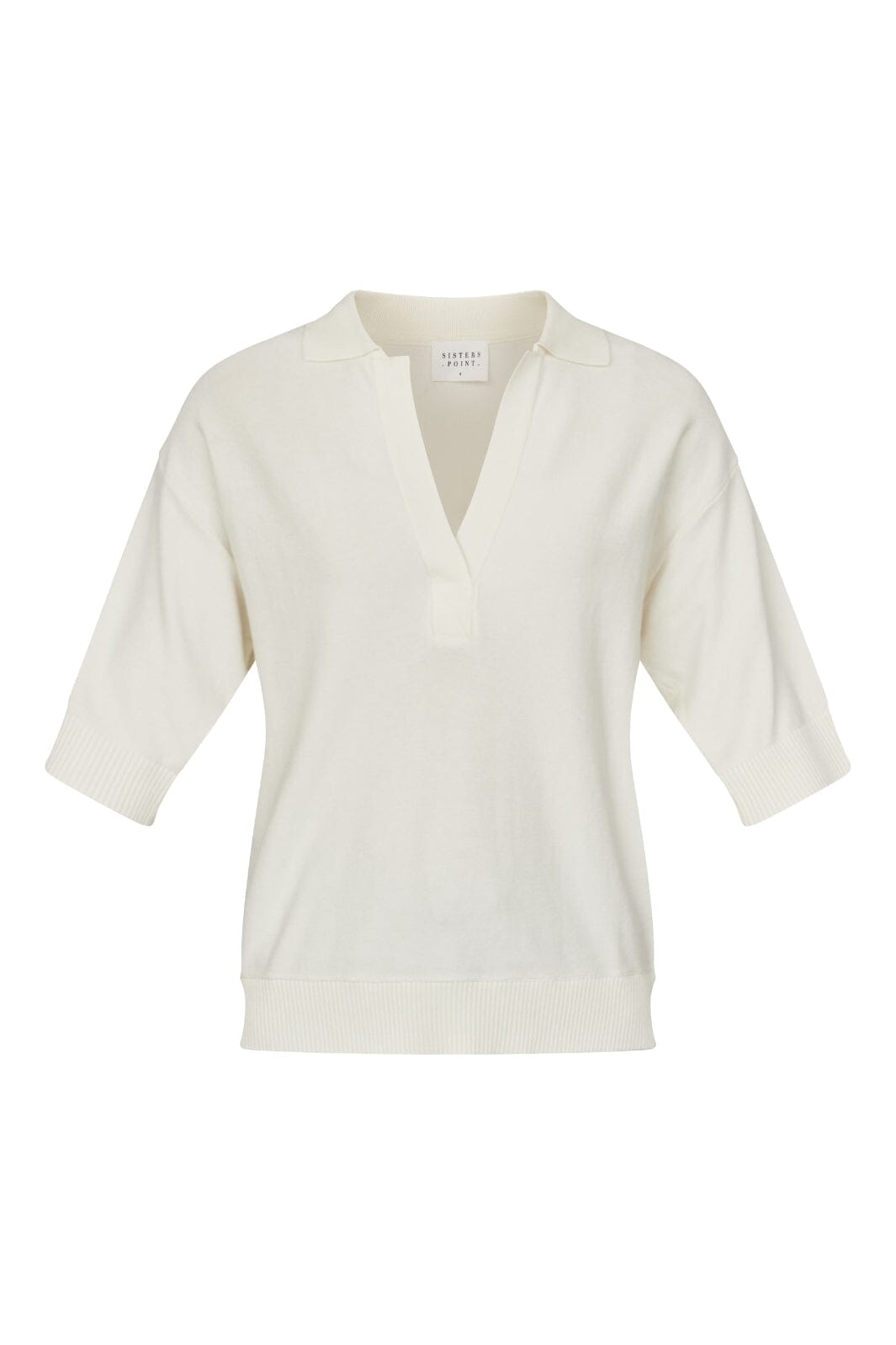 Sisters Point - Hilva-Polo - 115 Cream Strikbluser 