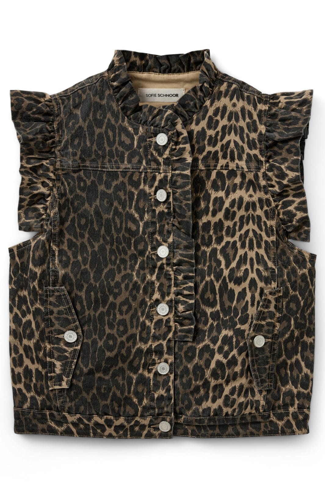 Sofie Schnoor - Farahsw Vest S251428 - 9086 - Light Brown Leopard Veste 