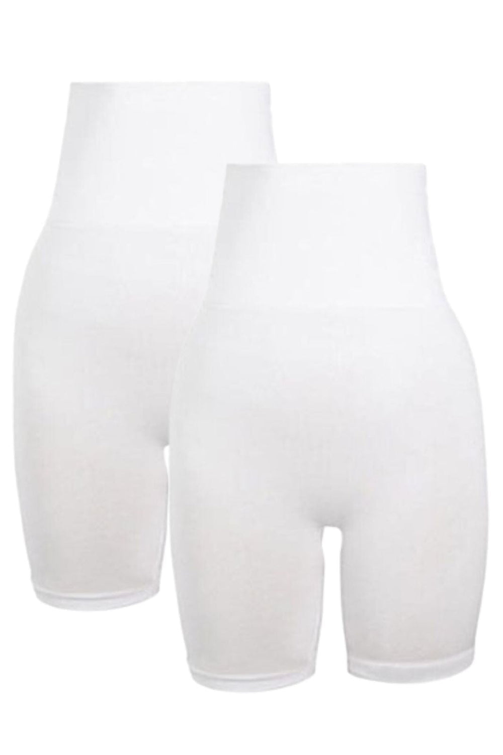 Soft basic - Soffi High shorts 2 pak - white Shorts 