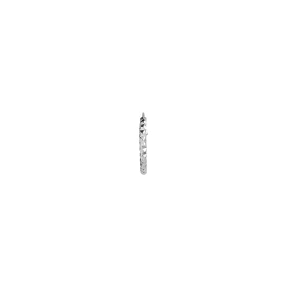 Stine A - Petit Tinsel Creol Earring Silver - 1094-00-S 