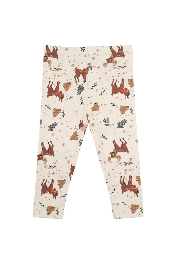 The New Siblings - Tnsholiday Leggings TNS5897 - White Swan Aop