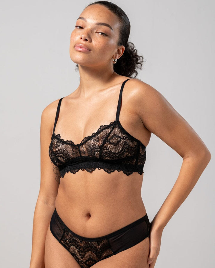 Understatement Underwear - Lace Balconette - Black Undertøj 