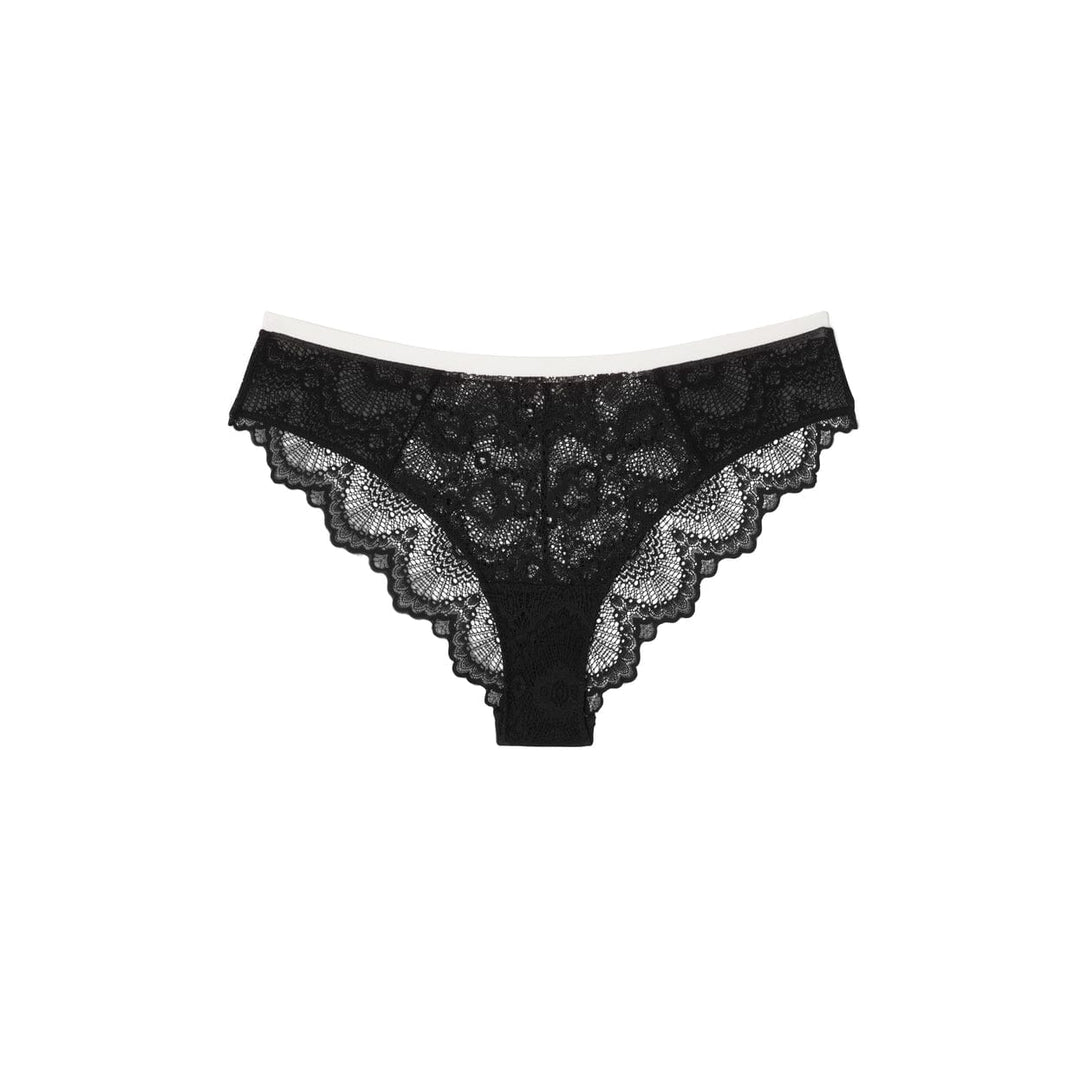 Understatement Underwear - Lace Cheeky - Black Undertøj 