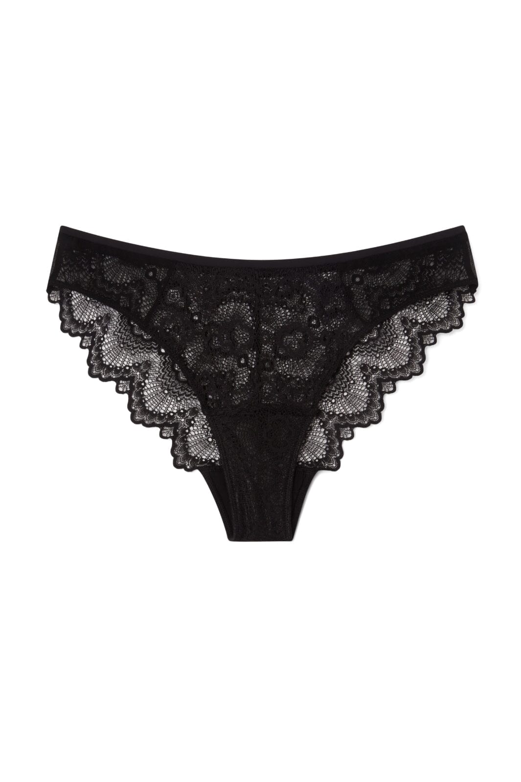 Understatement Underwear - Lace Period Cheeky - Black Underbukser 