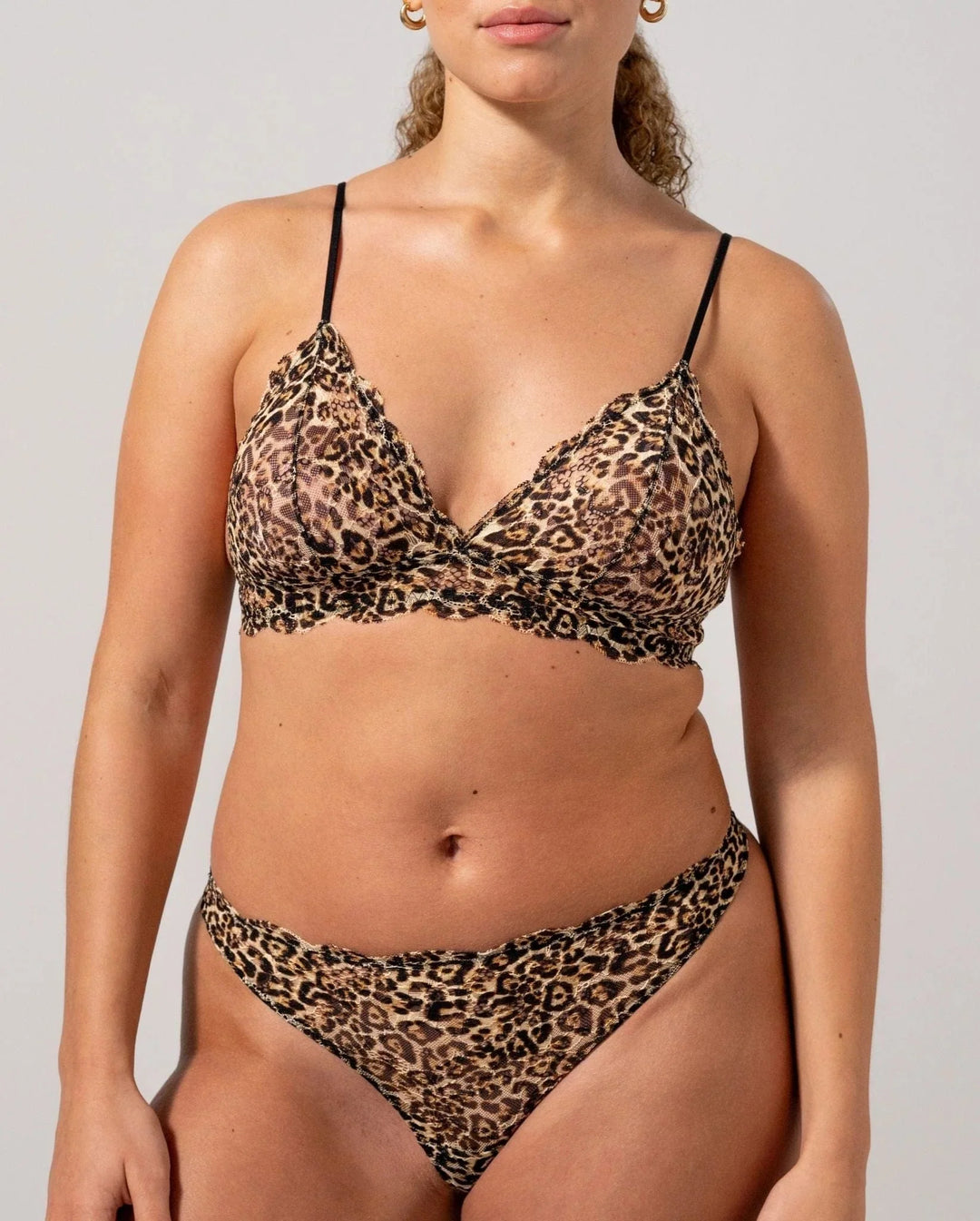 Understatement Underwear - Lace Thong - Leopard Underbukser 