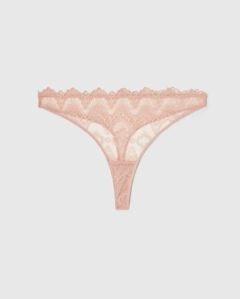 Understatement Underwear - Lace Thong - Nude Underbukser 