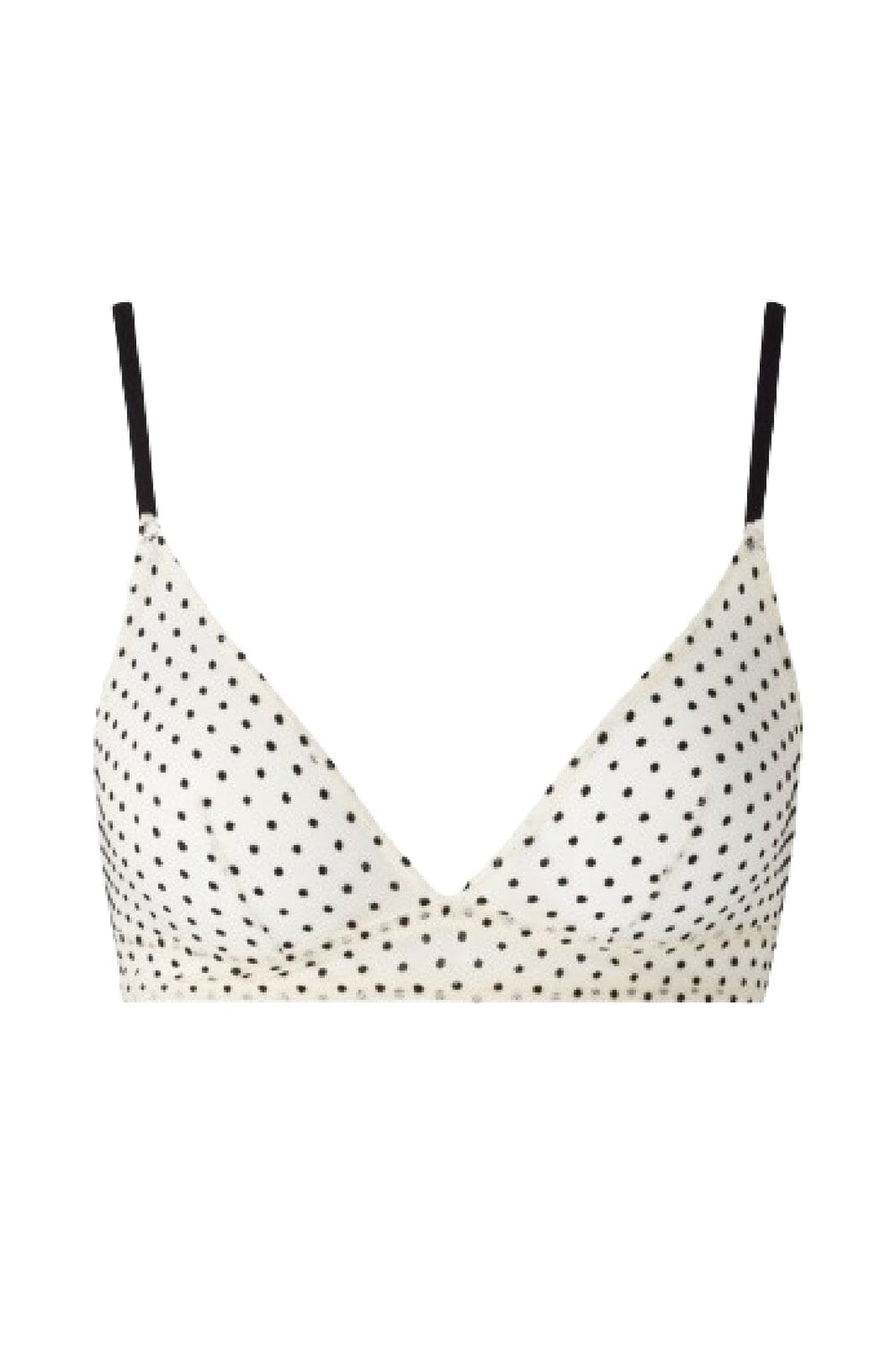 Understatement Underwear - Mesh Triangle Bralette - Cream/Black BH 