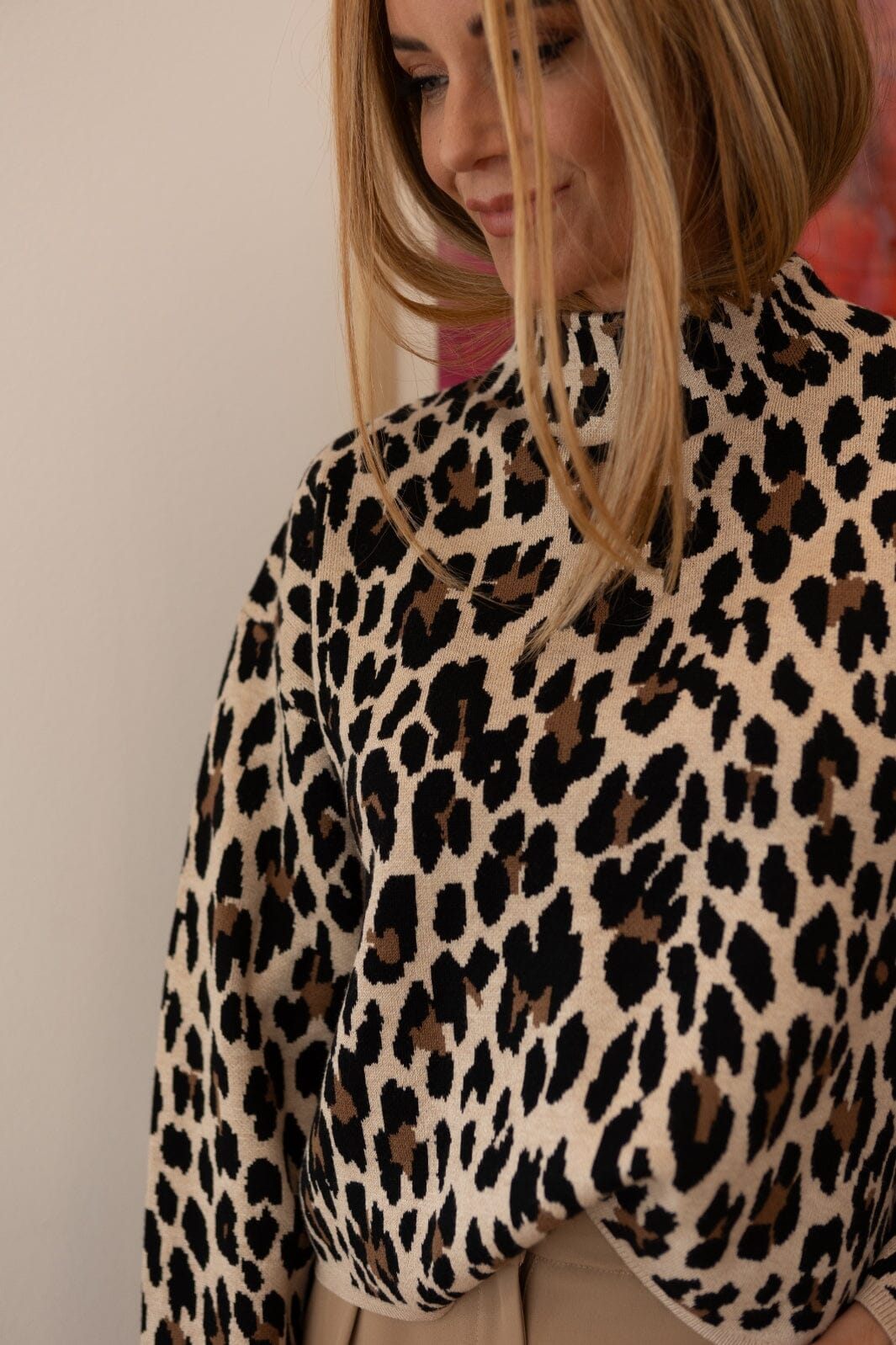 Valentin Studio - Leo Knit - Leopard Strikbluser 