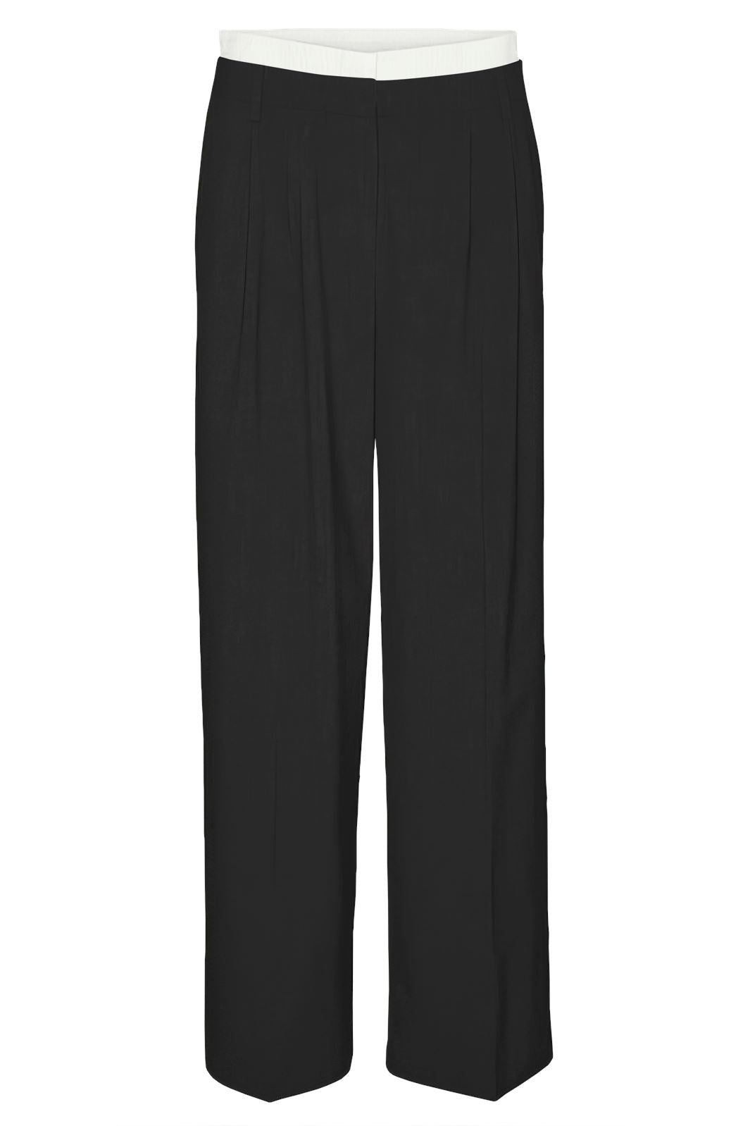 Vero Moda - Vmmadja Wide Boxer Detail Pant - 4676121 Black