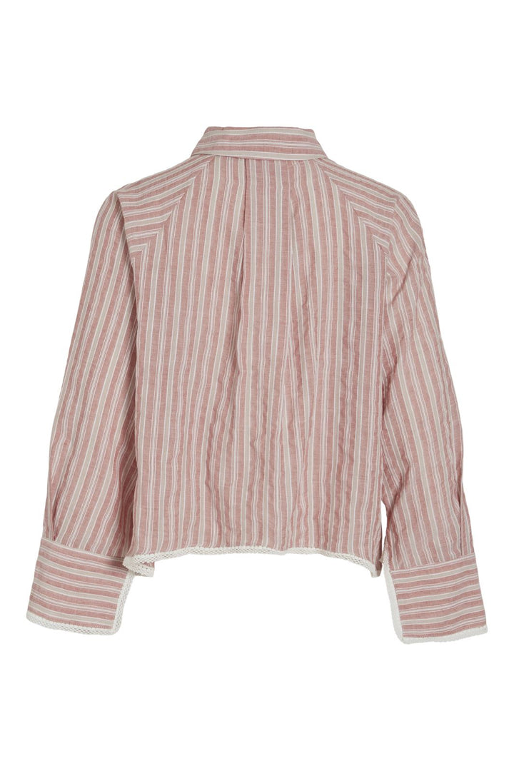 Vila - Vihadil L/S Shirt - 4627792 Cloud Dancer Stripes