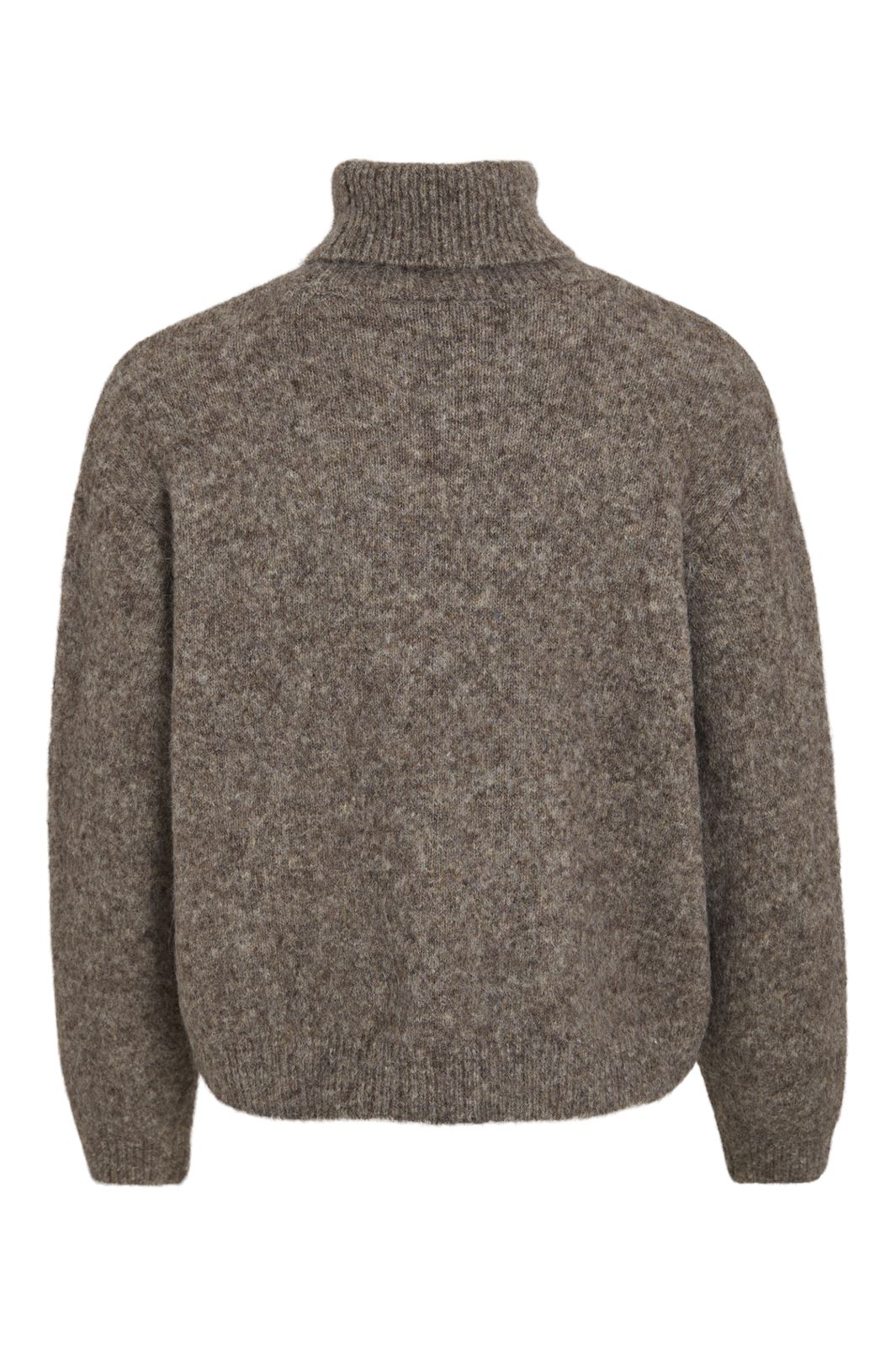 Vila - Vijada L/S Rollneck Pullover/Ka - 4739989 Taupe Gray Melange