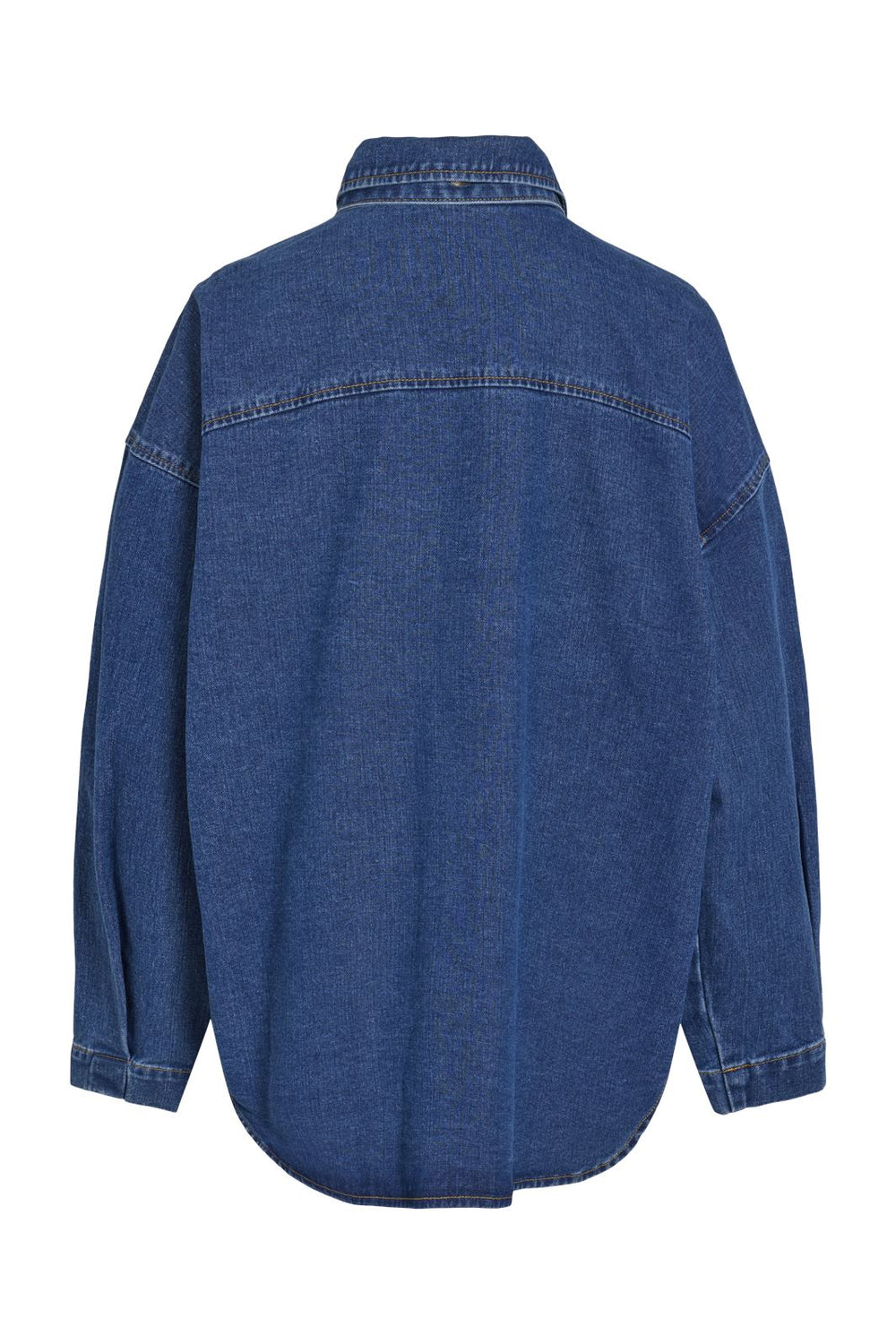 Vila - Vikimmi L/S Denim Shirt - 4732414 Medium Blue Denim