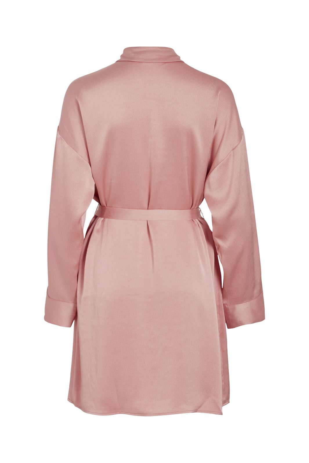 Vila - Vimedina L/S Rose Shirt Dress - 4515538 Old Rose